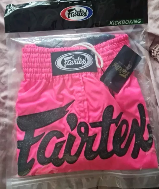 Brand New Pink Fairtex Muay Thai Shorts (XXL)