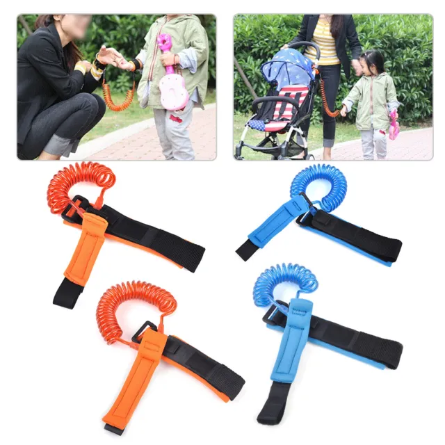 2M Baby Anti-lost Wrist Safety Strap Walking Leash Link Harness Traction Rope