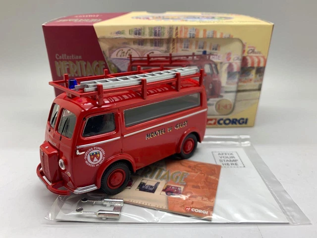 Modèle Réduit Corgi Heritage 1/43 Fourgon Peugeot D3A Pub Atlantic - Neuf, échelle 1:43