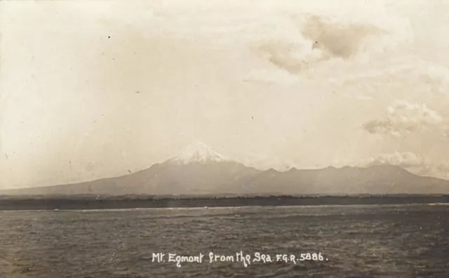 Postcard Mt Egmont From The Sea North Island New Zealand RP by Duncan Ref GG1B