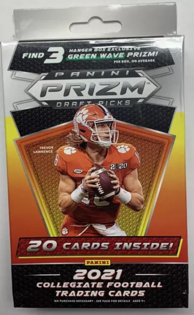 2021 Panini Prizm Draft Picks Football Hanger Box Sealed - W/ Green Prizm