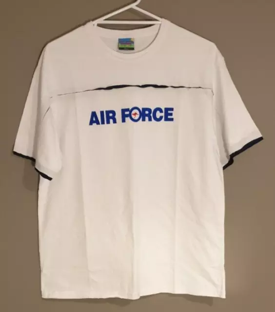 ROYAL AUSTRALIAN AIR FORCE (RAAF) Roundel Print T-Shirt. White Size Men's Large.