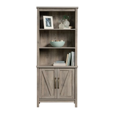 Better Homes  Gardens Modern Farmhouse Library Bookcase with Doors, Rustic Gray 11