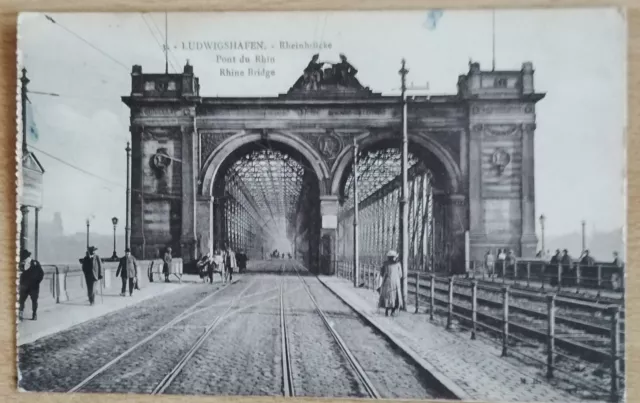 AK  Ludwigshafen Rheinbrücke - Postes aux Armees  1929 gelaufen
