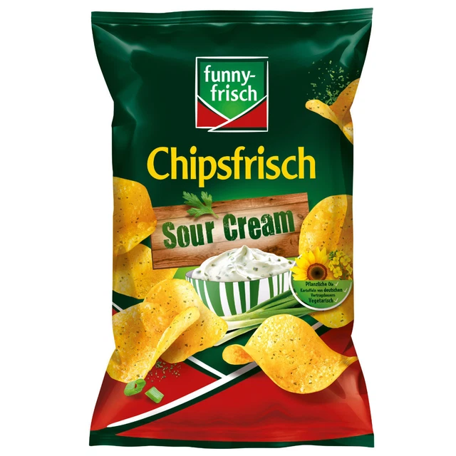 Funny Frais Chipsfrisch Sour Crème Style Croustillant Frais 150g
