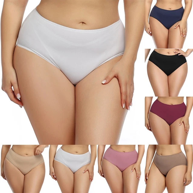 Mutandine donna comode vita alta taglia taglie forti biancheria intima senza cuc