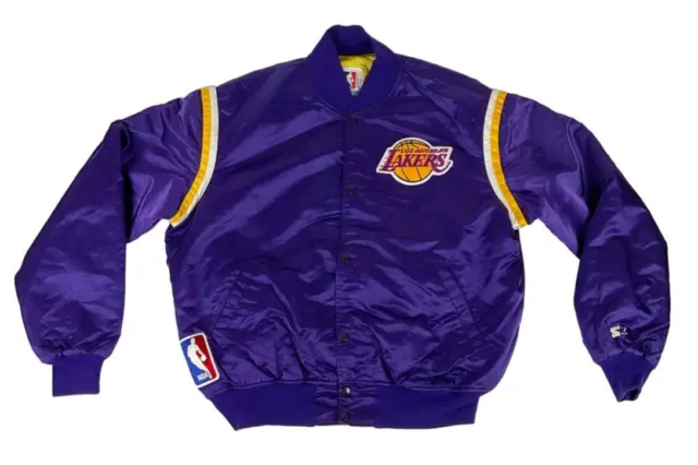 Vintage Starter Los Angeles Lakers NBA Satin Jacket Men’s XL Made In USA