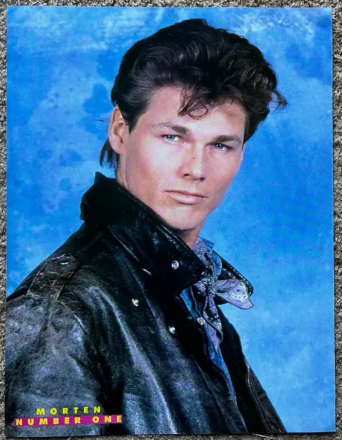 MORTEN HARKET - 1989 full page UK magazine annual poster A-HA AHA