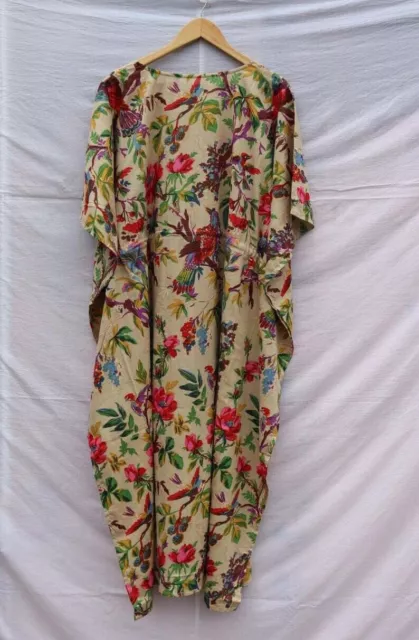 Beautiful Cotton kaftan Indian Long Kaftan Dress,Hippie Style Maxi,Women's Dress