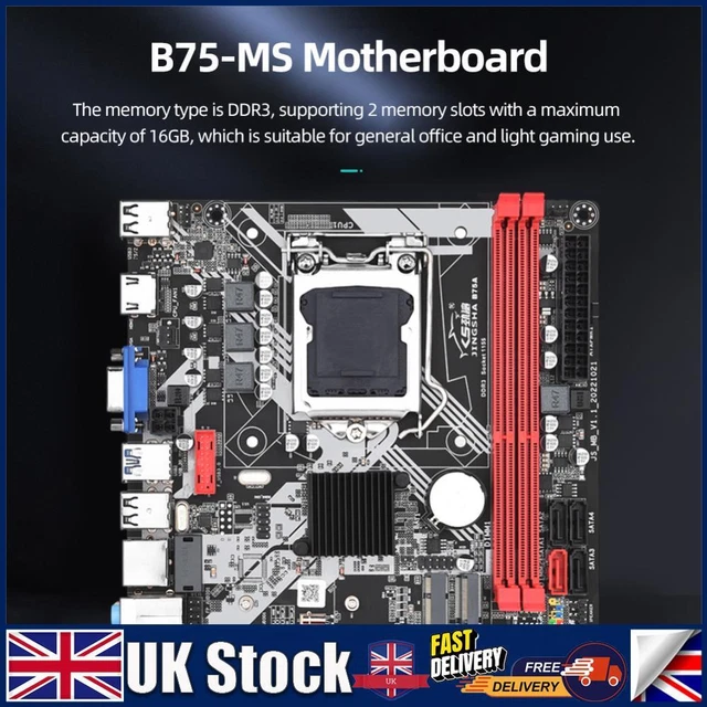 24PIN DESKTOP COMPUTER Mainboard WIFI Support B75A Motherboard for PC