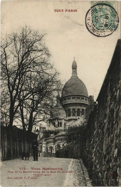 CPA - PARIS - Vieux Montmartre - Escalier du Télégraphe dans la Tour de
