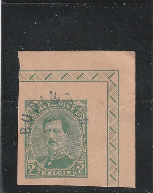 L6123 BELGIQUE N° Y&T 137 de 1915 " Fragment entier postal  "  Oblitéré
