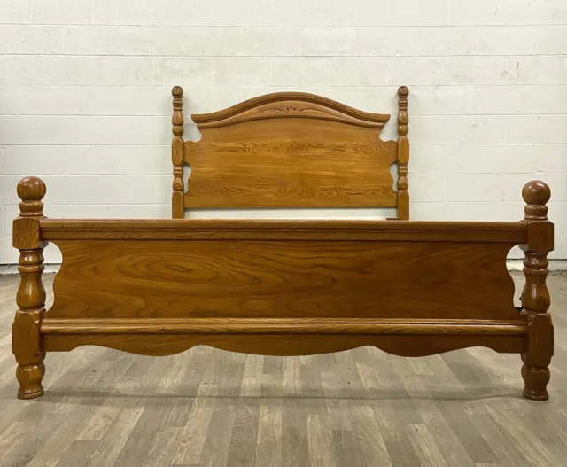 Vintage Convertible Queen or Full Size Traditional Style Cannonball Bed