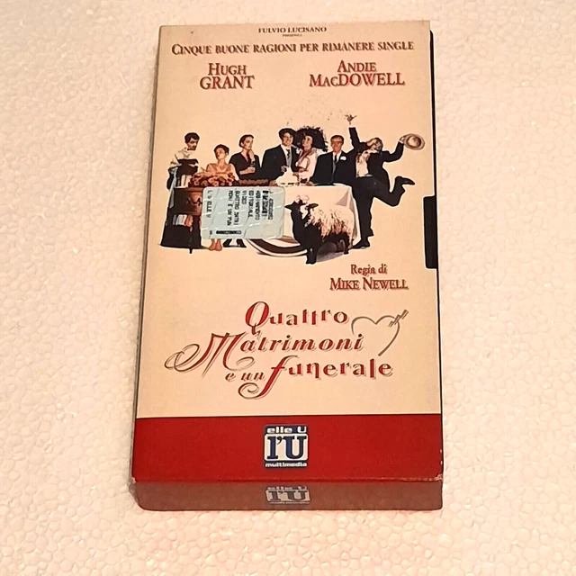 Quattro Matrimoni E Un Funerale Vhs 1993 Elleu Editoriale L'unita' Cartonata