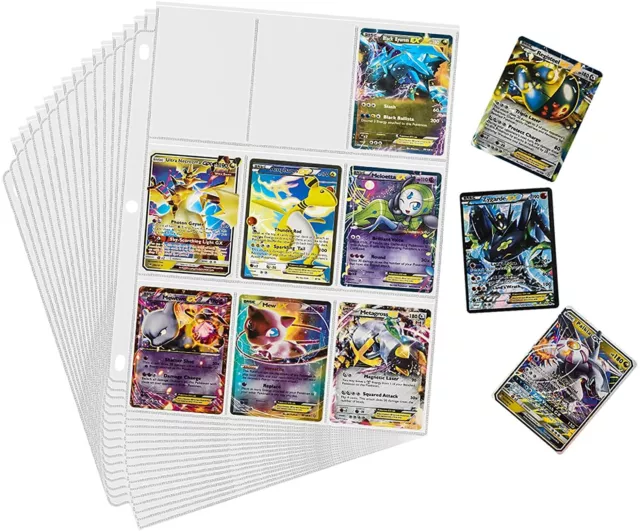 ZCZN 900 POCHETTES pour Cartes, 50 Pages Pokémon Classeur pour Jeu Cartes  Transp EUR 27,99 - PicClick FR