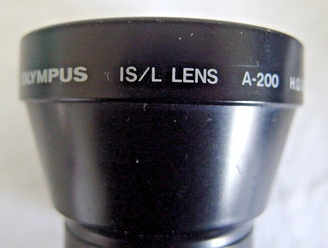 Olympus IS/L Lens A-200 H.Q Converter 1.5X Telephoto Teleconverter Bag & Caps