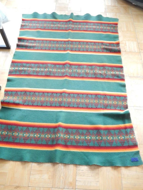 Vintage Pendleton Trade Blanket Indian Western Design - Old Label !