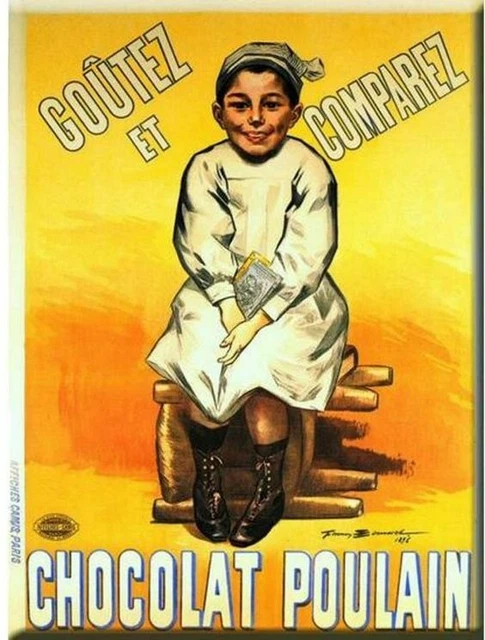 Carafe jaune Chocolat Poulain - LA COMPAGNIE DES RÉCLAMES