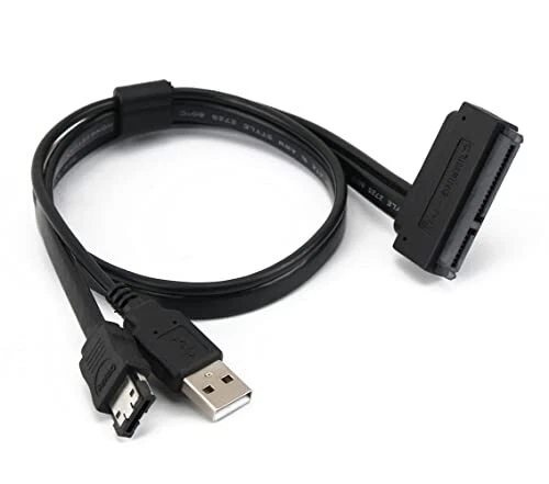 HOT New Hard Disk Drive 2 5" inch SATA 22Pin to eSATA Data USB Powered Cable ...