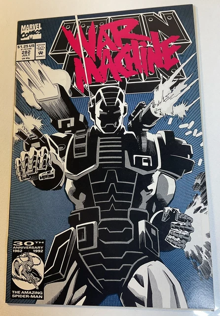 The INVINCIBLE IRON MAN 282 JUL 1992 MCU Marvel Comic Book 1st APP WAR MACHINE