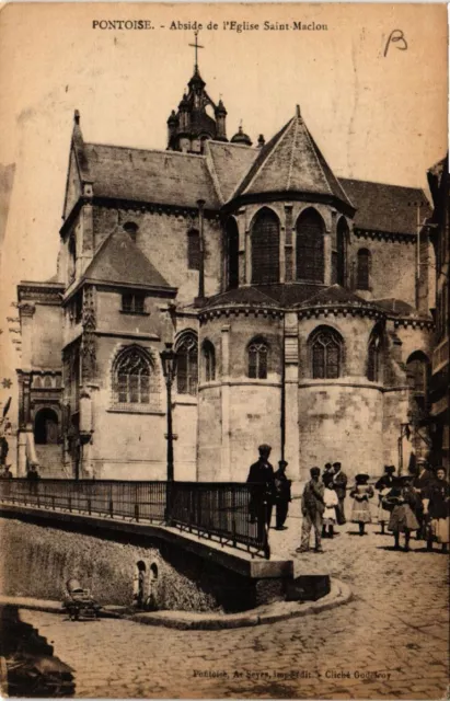 CPA AK PONTOISE - Apse of the Church of St-Maclou (519980)
