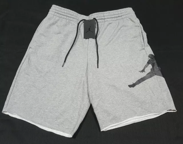 Pantalones cortos clásicos de baloncesto Nike para hombre Air Jordan gris salto vertical lana salto