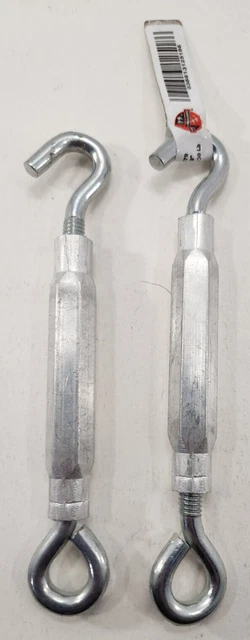 National Hardware - N221-879 - 5/16" x 9" Hook & Eye Turnbuckle - Lot of 2