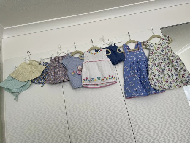 Pacchetto 9 articoli jojo mamma Bebe ragazze primavera estate 12-18 mesi ottime condizioni
