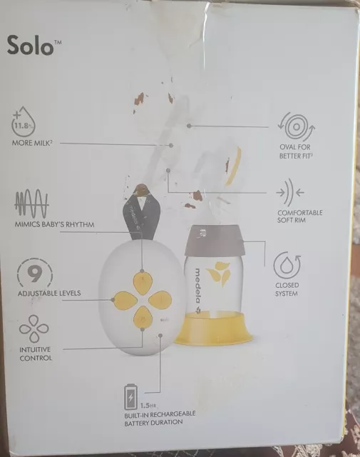 Extractor de senos eléctrico único Medela Solo - silencioso recargable por USB £ 110 (caja de tatuajes) 3