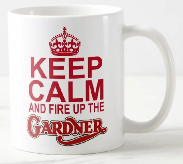KEEP CALM AND FIRE UP THE GARDNER ≈ MUG stationary engine bus lorry marine mugs