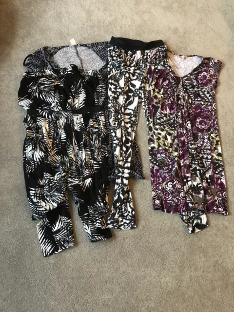 Bundle Job Lot 4 women’s Summer Clothes Jumpsuit Leggings Dresses 10 12