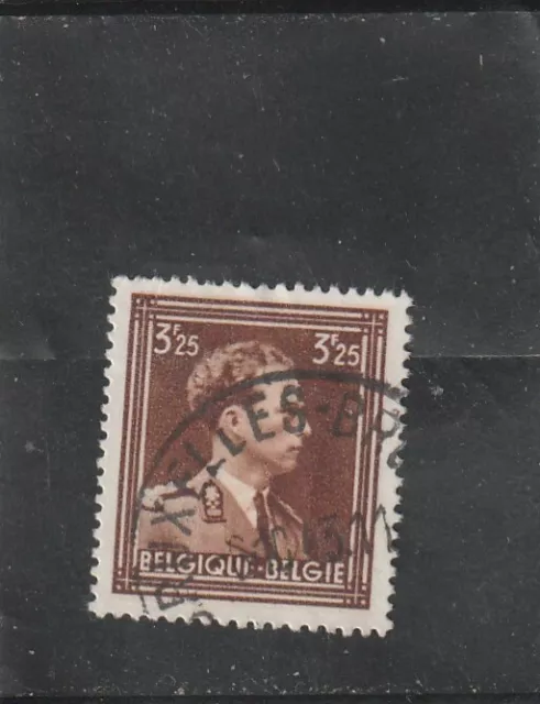L6055 BELGIQUE  Timbre Y&T N° 645 de 1943 " Leopold III " Oblitéré