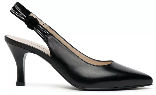 Nero Giardini Chaussures pour Femmes Mod.chanel en Cuir Noir Talon Cm. 7