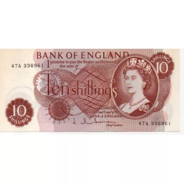 10 Shillings - Hollom - 1963 - 47A 336961- UNC - B294 - H1033