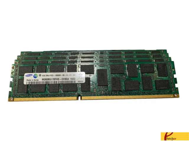 12Gb (3X4Gb) Ddr3 Ecc Reg. Memory For Dell Precision Workstation T5500, T7500