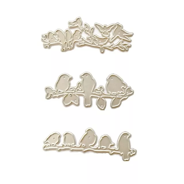 Metal Die Cuts Branch Bird Cutting Dies Stencil DIY Cutting Template Scrapbook