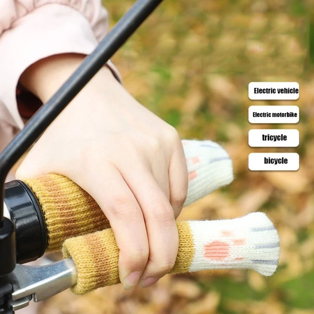 Knitting Electric Bike Gloves Anti-Slip Trike Driver Gloves  Table
