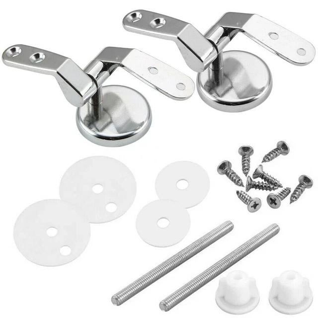 Kit Di Fissaggio Per Sedile WC Sospeso – Viti E Cerniere In Acciaio Inox – Accessori Per Copriwater Universali - 2