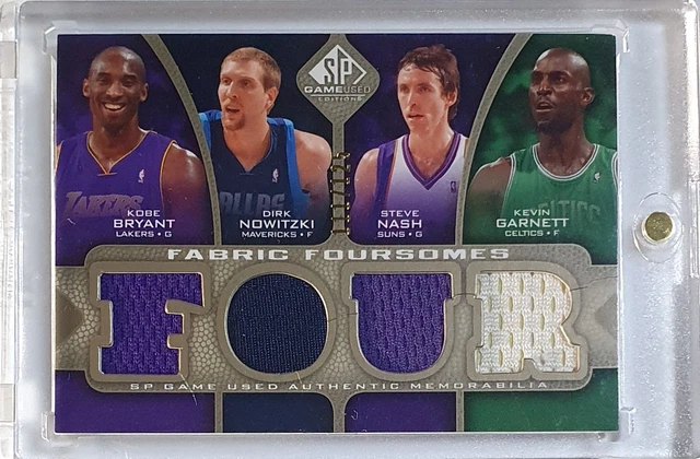 2009 SP GAME Used Kobe Bryant Dirk Nowitzki Nash Garnett #PATCH 