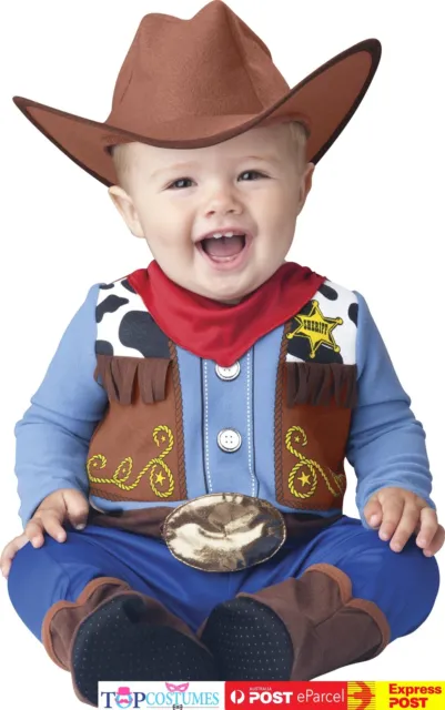 Wee Wrangler Cowboy Wild West Western Cute Baby Infant Toddler Costume