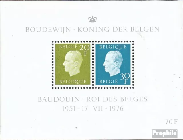 Belgium block45 (complete issue) unmounted mint / never hinged 1976 King Baudoui