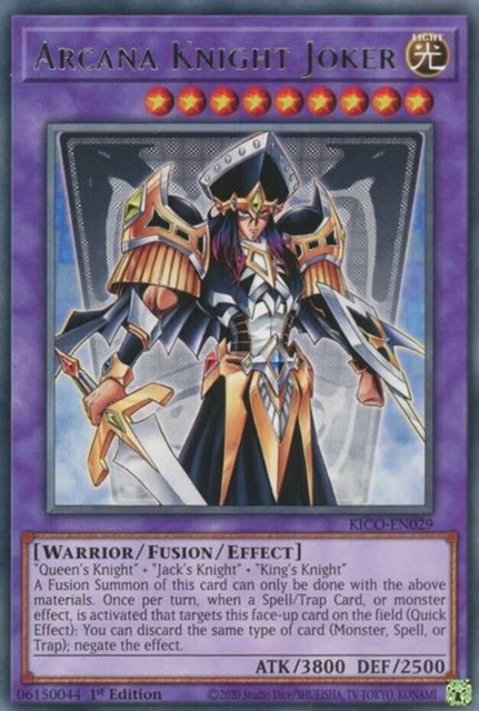 Arcana Knight Joker - KICO-EN029 - Rare - 1st Edition NM YuGiOh!  King's Court