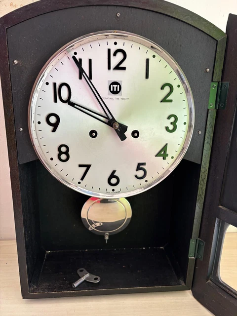 Orologio A Pendolo Duve 72223 - Movimento Meccanico Carica 31 Giorni, Suoneria Bim Bam. Legno Noce, Stile Vintage - Foto 5