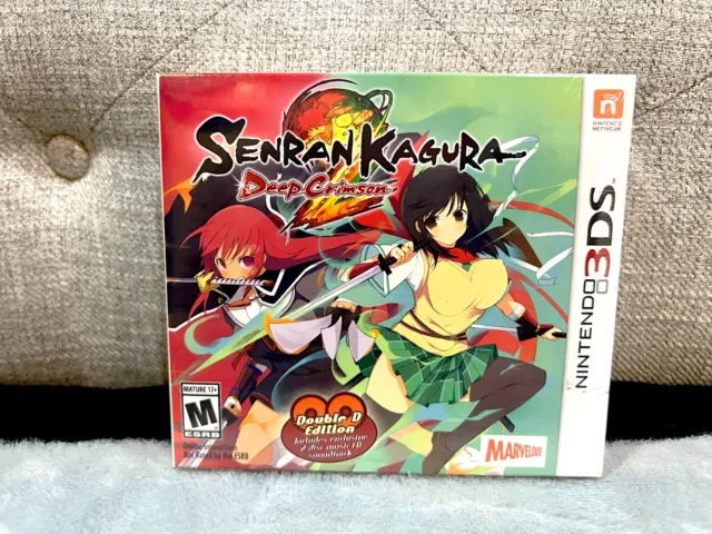 Senran Kagura 2: Deep Crimson Double D Edition 3DS Bundle BRAND NEW SEALED