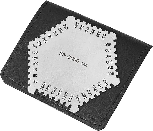 CENPEK Nassfilmkamm Edelstahl - Präzisions-Messgerät Für Lackdicke 25-3000µm