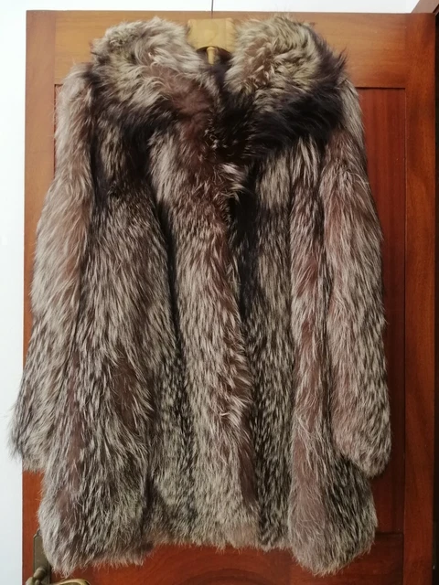 Fascia per capelli in pelliccia di volpe argentata fatta a mano: fascia per capelli invernale - Italia
