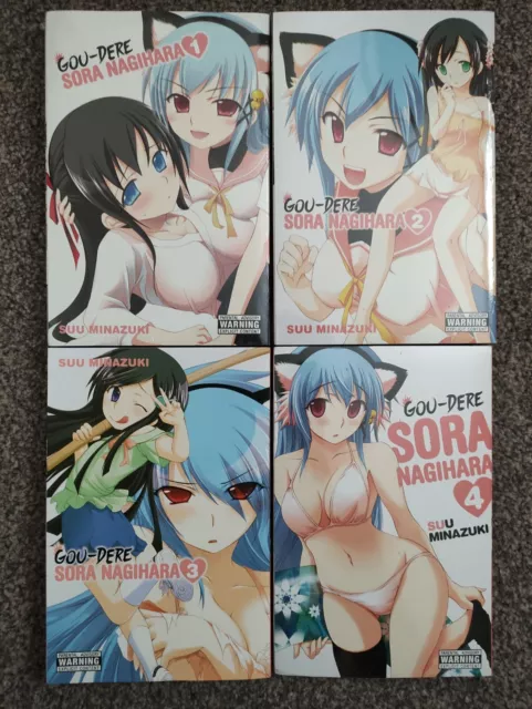 Gou-dere Sora Nagihara Complete 1-4, English Manga, Suu Minazuki