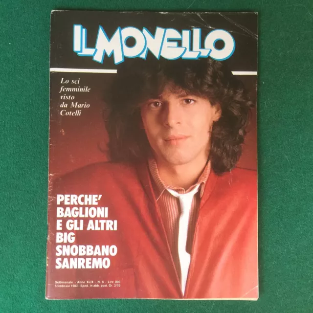 Rivista IL MONELLO n.6 1983 (ITA) CLAUDIO BAGLIONI LUCIO DALLA TRIO LESCANO