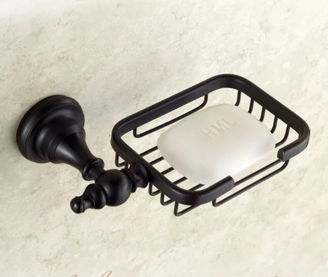 Wall Mounted Oil Rubbed Bronze Bathroom Soap Dish Holder Soap Basket Qba829