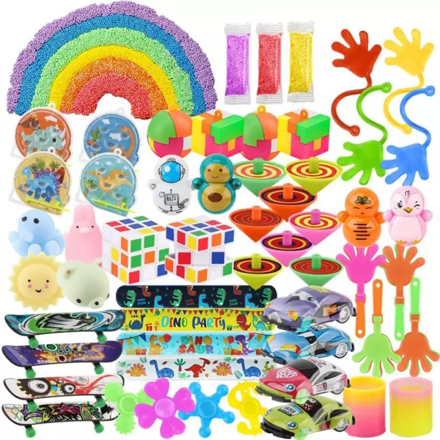 Party Favors 60 Pcs Carnival Treasure Box Toys Classroom Prizes Small Mini Bulk